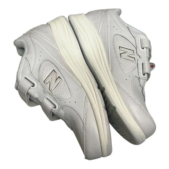 NEW BALANCE WOMEN'S 6 WW577VW 2 STRAP HOOK LOOP WHITE WALKING SHOES D WIDTH - Picture 6 of 8